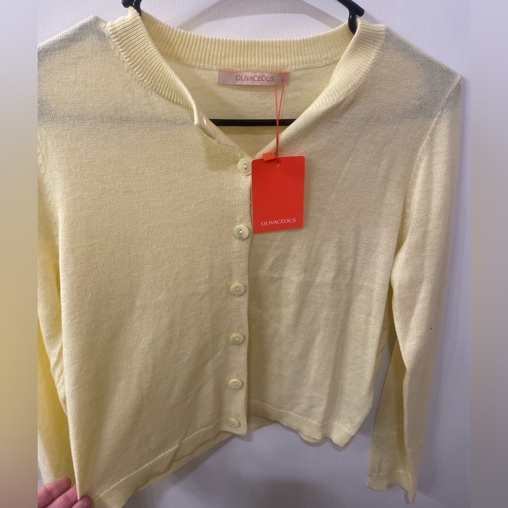 Olivaceous Cream Cardigan